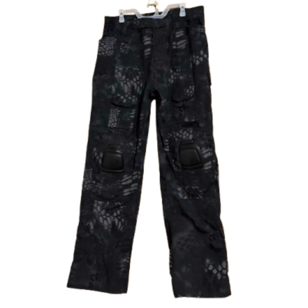 Men’s Camo Multi Pocket Tactical Combat Military Training Outdoor Pants Sz- 36